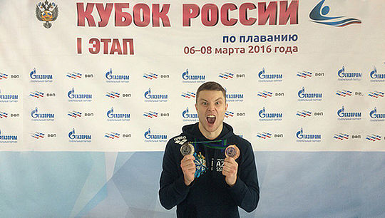 На первом этапе кубка России по плаванию Дании Семавин занял 2 место на дистанции 100 метров (баттерфляй) и 3 место в эстафете 4х100 комбинирова