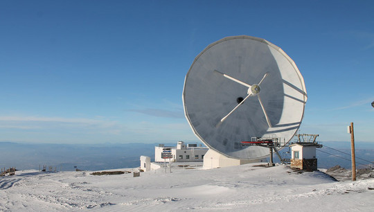 Фото телескопа IRAM 30m из личного архива Анны Пунановой