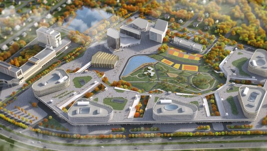 Так, по задумке создателей, должен выглядеть Контур-Парк к 2030 году