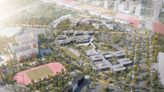 Está previsto que la segunda fase del campus esté operativa a finales de 2025. Foto: Sitio web de Sinara-Group