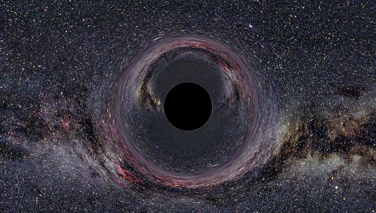 Модель изображения черной дыры (около десяти солнечных масс)